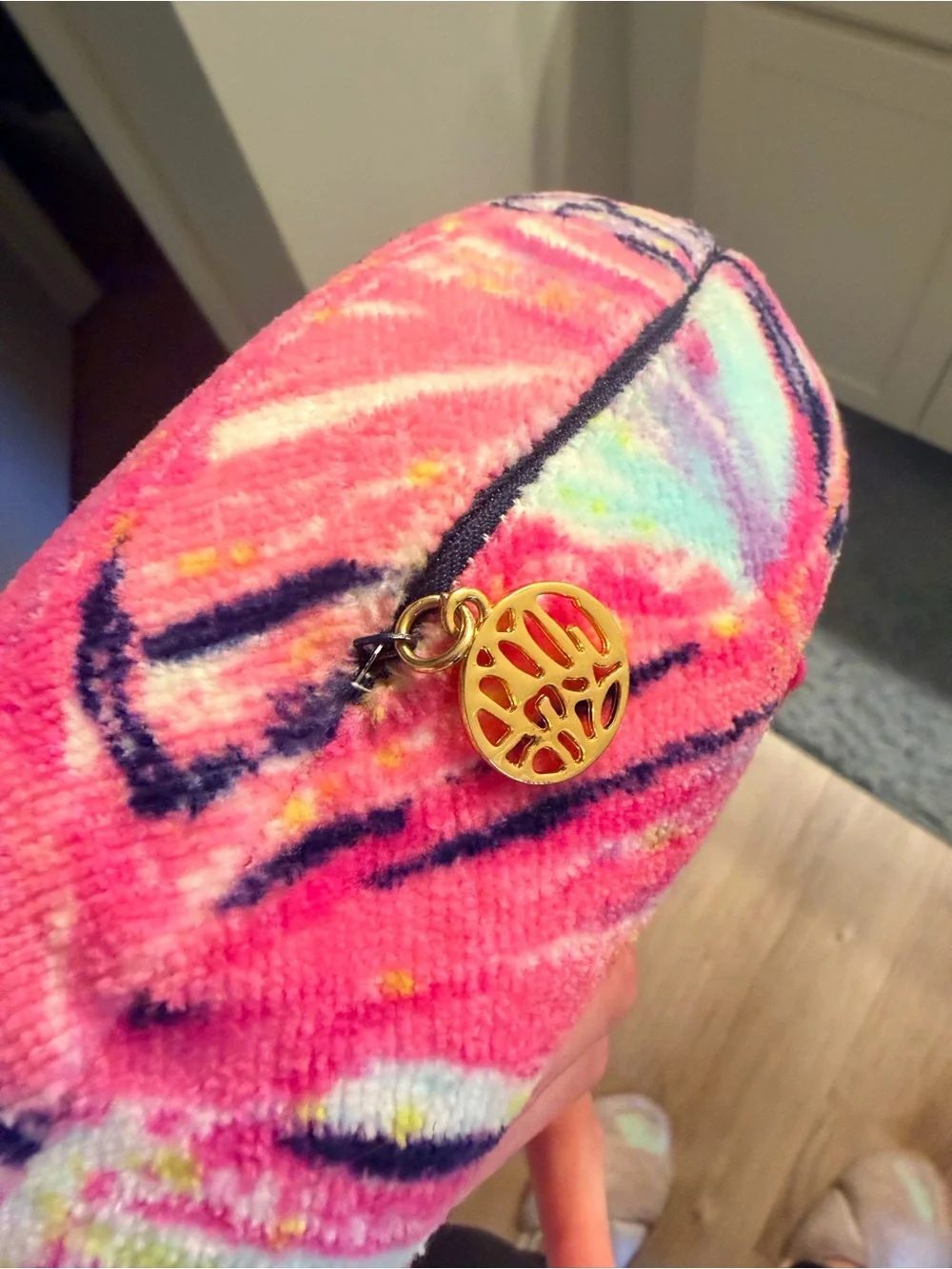 Lilly Pulitzer Pink Multi Swirl Travel Neck Pillow